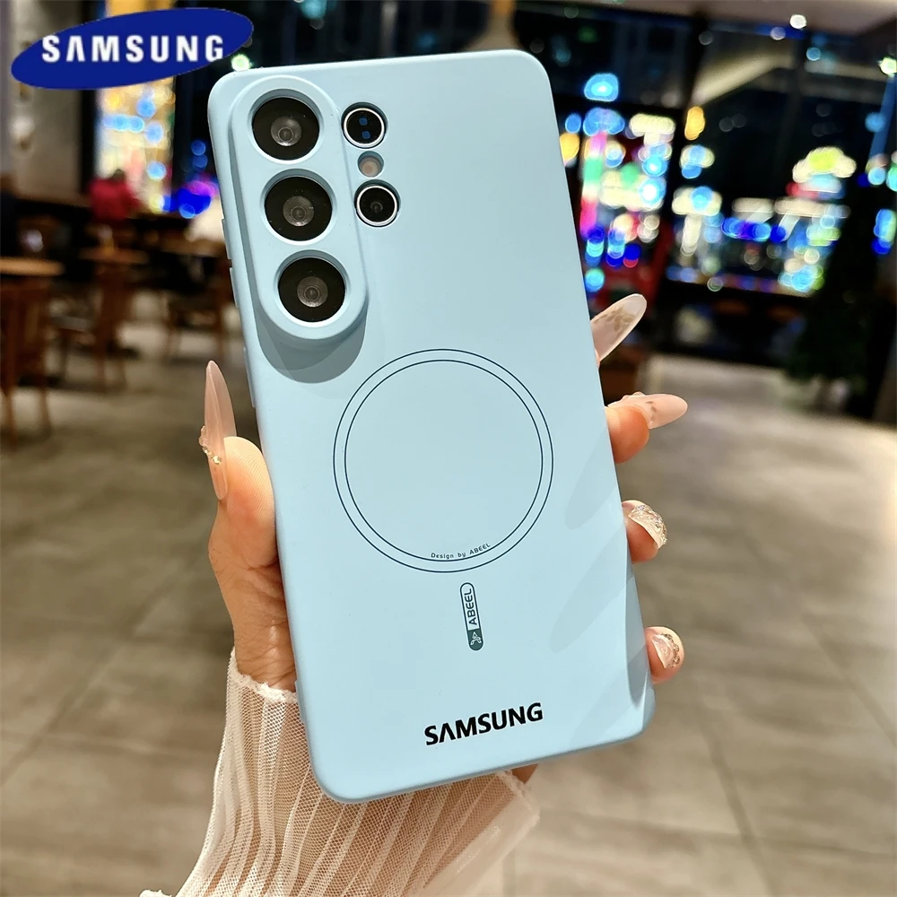 Liquid Silicone Magnetic Case for Wireless Charging - Matte Soft Cover
