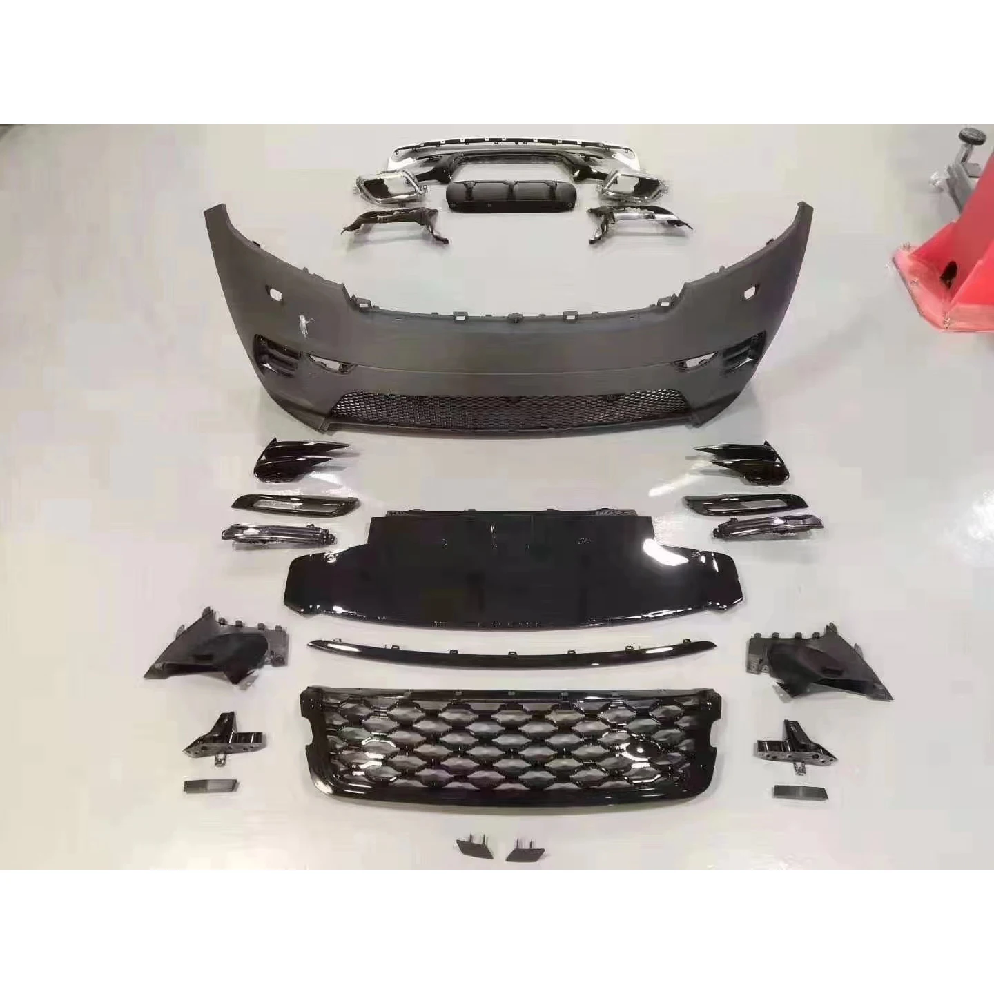 

forHot sell SVA Body Kit Front Bumper Bodykit For land rover Range Rover Velar facelift 2017-2023 low upgrade high