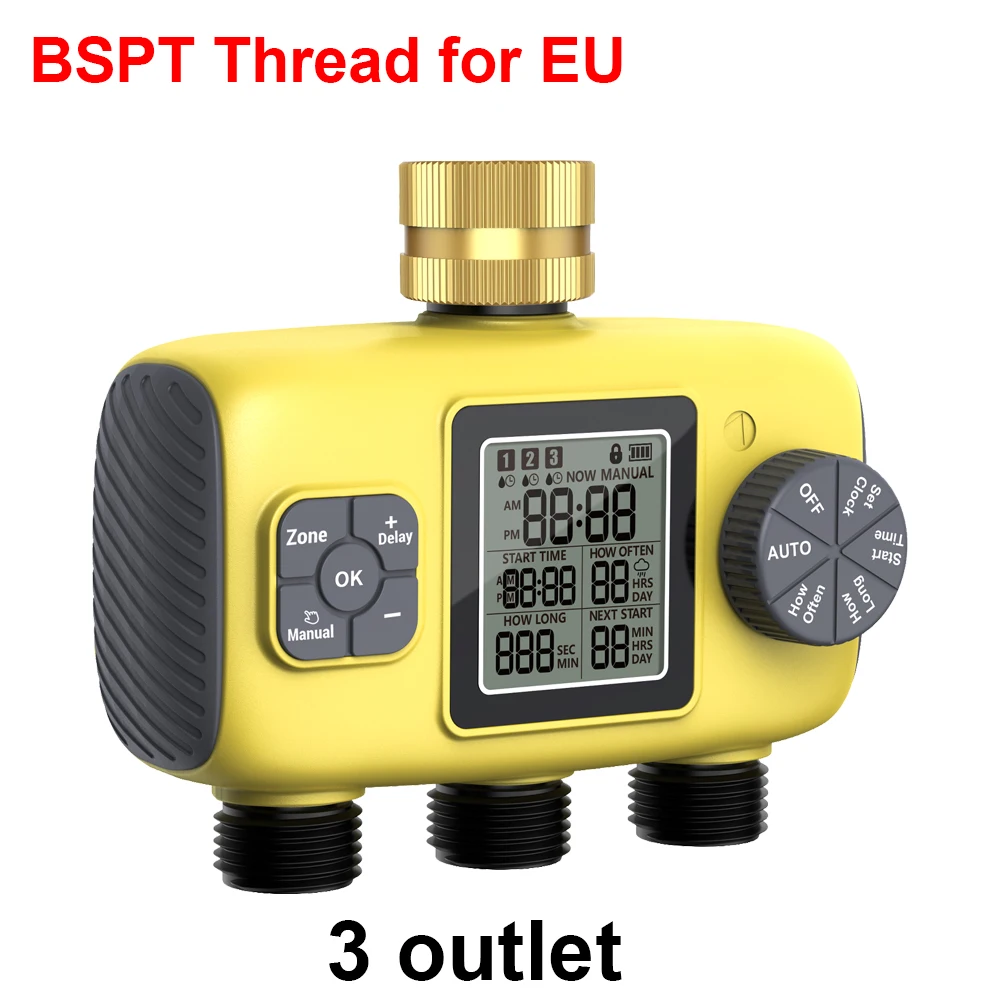 مؤقت المياه الذكي Haozee: نظام ري بالرش ذكي بمخارج...