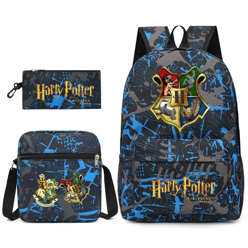 Harry Potter School Bag with Small Bag and Pencil Case