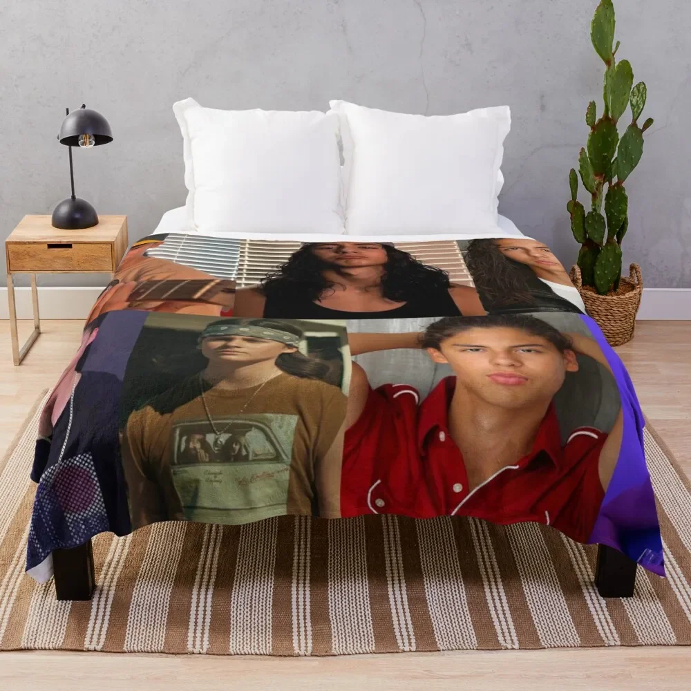 

Miguel Cazarez Mora Collage Throw Blanket Decorative Beds Furry Giant Sofa Blankets