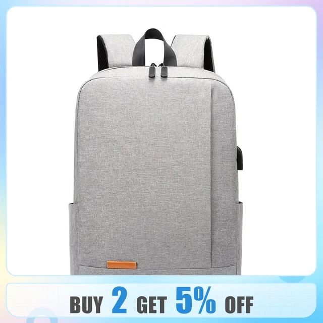 1 Pack de 15,6 pulgadas de negocios para hombre mochila de ordenador simple  carga USB ligero mochila escolar viaje - AliExpress