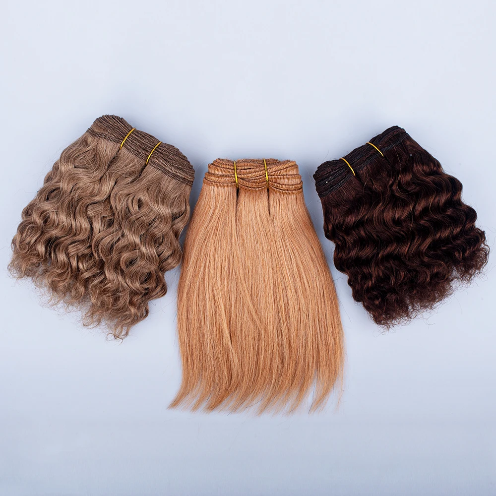

bjd cotton doll modified hair row high temperature silk foam roll 18cm hair row