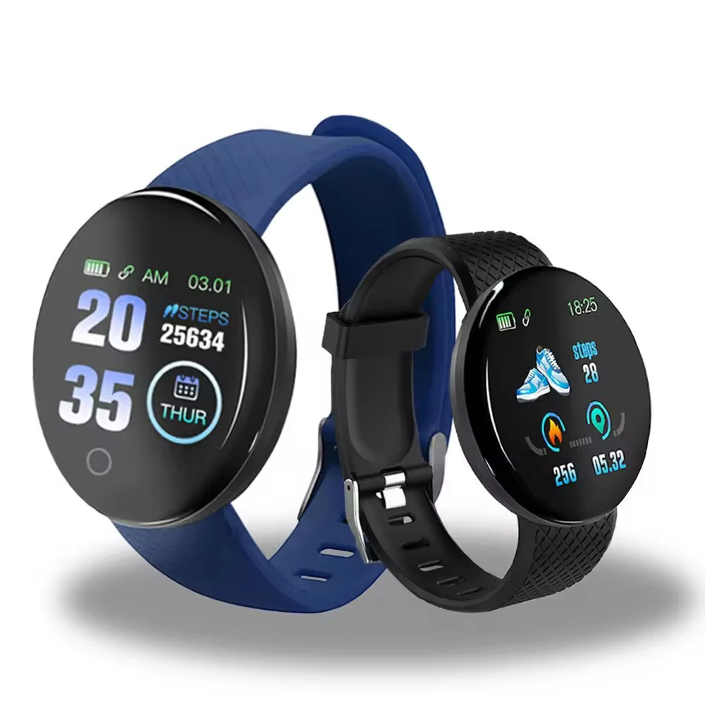 D18 Smart Watch Men Heart Rate BT Smartwatch Blood Pressure