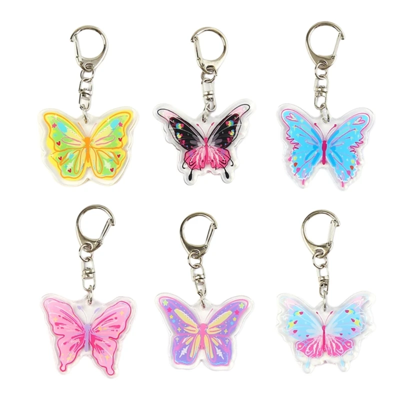

Милый брелок с подвеской в ​​виде бабочки Y2K, брелок для автомобиля, подарок для женщин и девочек, оптовая продажа