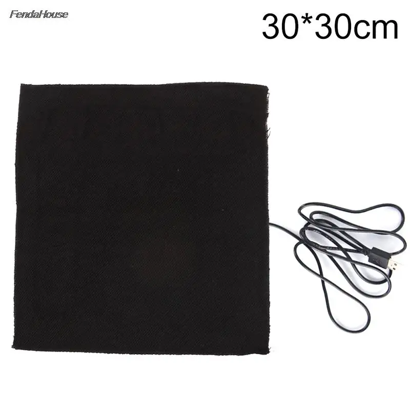 

5V Large 30 x 30cm USB Warm Carbon Fiber Heated Pads Heated Jacket Coat Vest