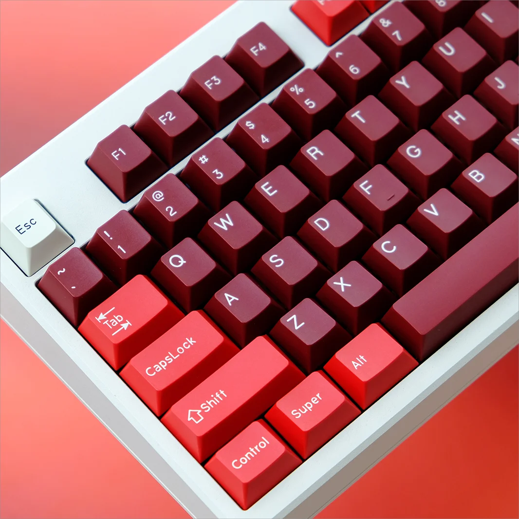 Gmk Jamon Keycaps 170 Teclas Pbt Double Shot Perfil Cereja Vermelho 61 64 68 74 87 96 980 100 Layout Teclado Mecânico qx - Imagem 5