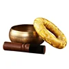12CM Nepal Handmade Singing Bowls Set, Buddha Mantra Design, Tibetan Sound Bowl for Yoga and Meditation 1