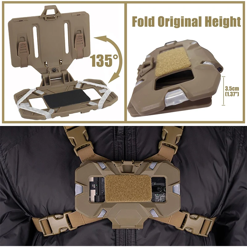 Tactical MOLLE Navigation Board Chest Bag 4