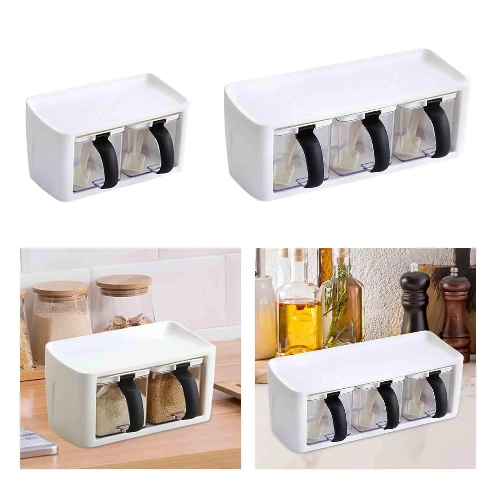 Seasoning Jar Portable Durable Seasoning Organizer Box for Kitchen Honey