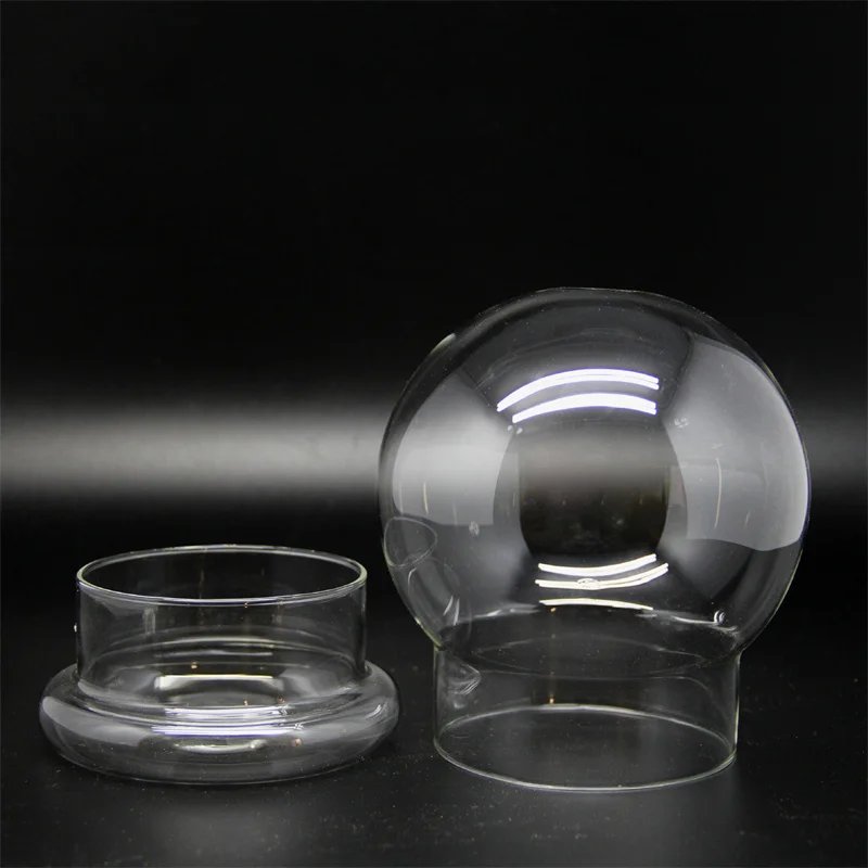 Split type Spherical Micro Landscape Vase Containers Desktop Glass Vase Green Moss Bansai Landscape Glass Terrarium Home Decor 3