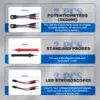MRCARTOOL Multimeter Test Leads Kit 92PCS 104PCS Electrical Multimeter Leads Kit Relay Tester Automotive Back Probe Kits 5