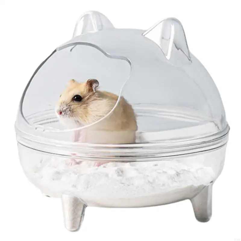 Small Animals Hamster Bathtub Clear Sand Bath Container Featuring Anti Spill for Sand Bath pet sand bath box