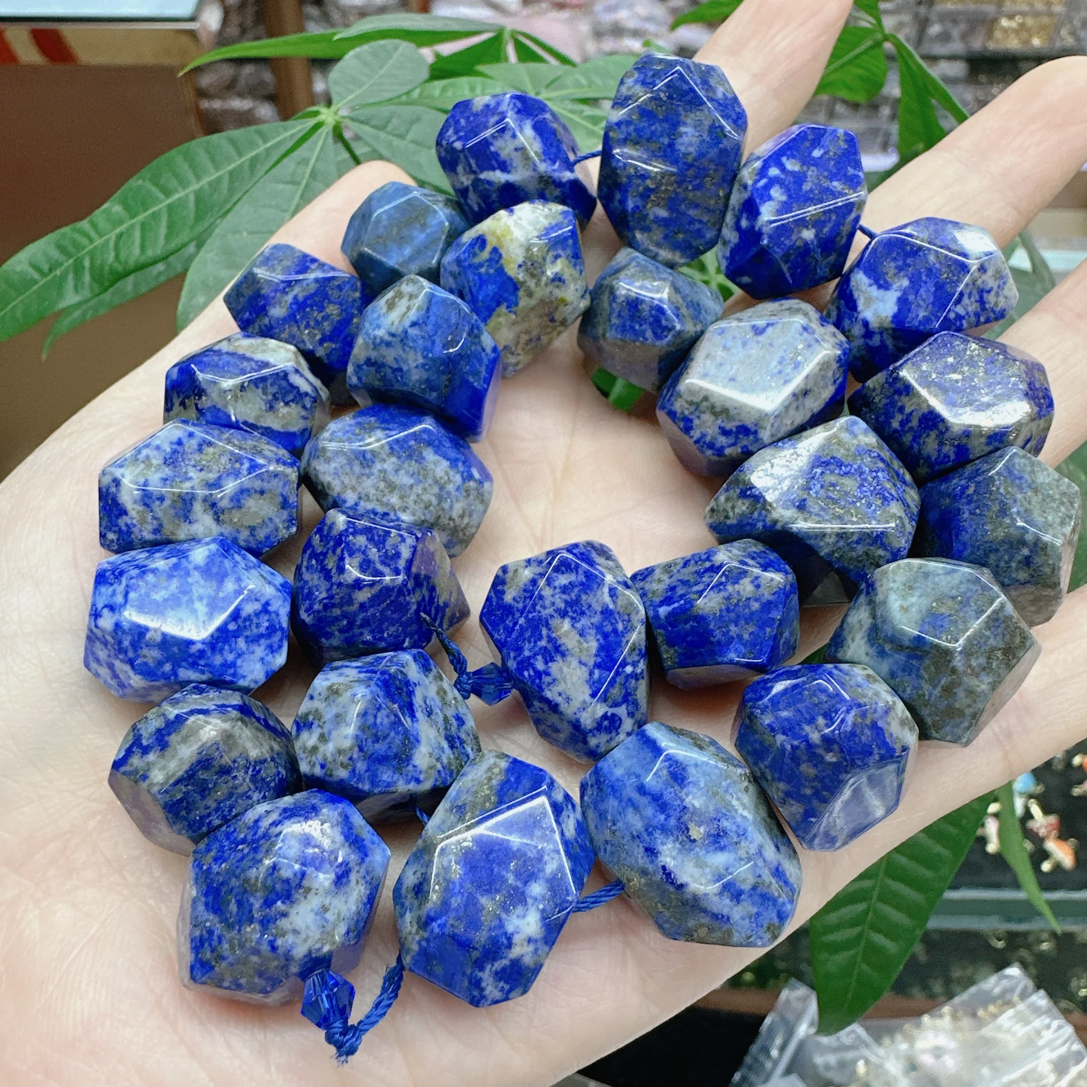 Top Grade Natural Lapis Lazuli Stone Beads Section Irregular Shape Blue Lazurite Nugget Beads Raw Ore Gem For DIY Jewelry Making