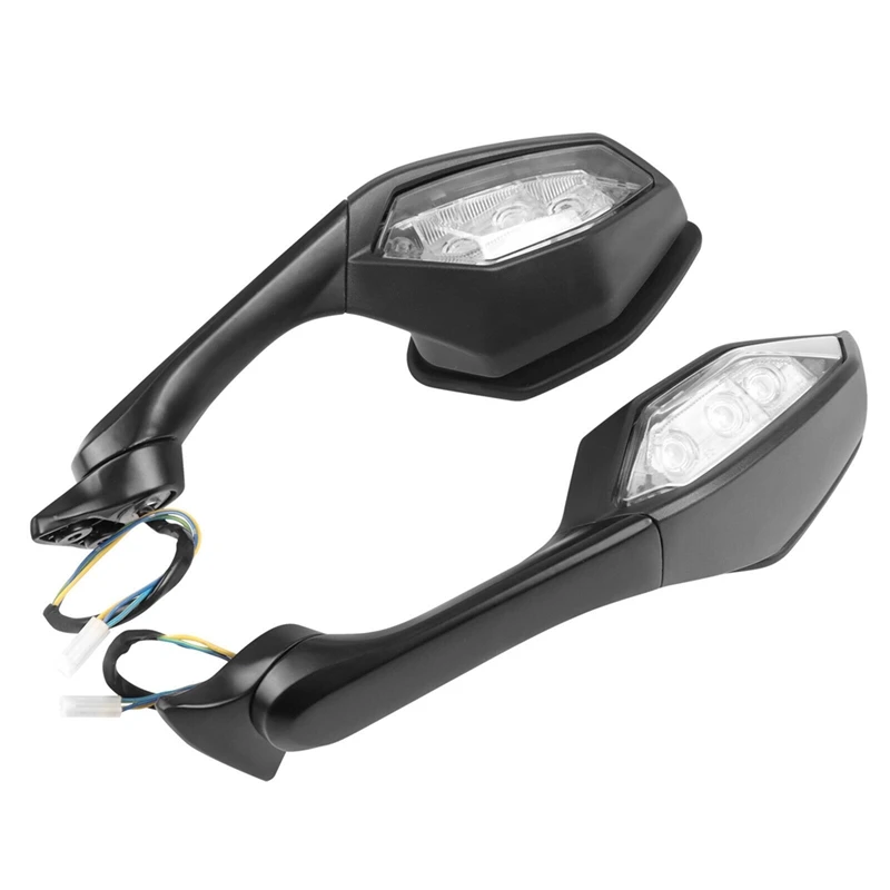 

Motorcycle Rear View Mirrors With Turn Signals For YAMAHA R1 R6 YZF-R1 YZF-R6 2017 2018 2019 2020