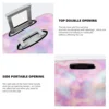 Pink Tie Dye Suitcase Cover Colorful Art Print Travel Vacation Fun Luggage Supplies Protection 4