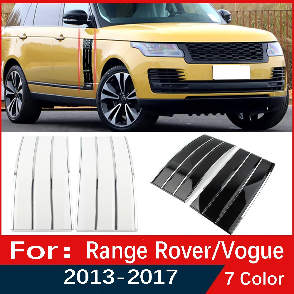 

For Land Rover Range Rover/Vogue L405 2013 2014 2015 2016 2017 Car Door Side Mesh Vent Grille Fender Frame Cover Air Vents Kit