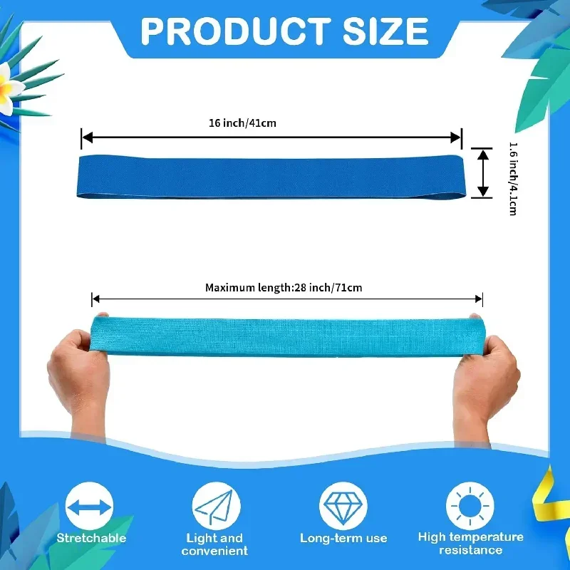 4Pcs Towel Band Beach Chair Straps Stretchable Color Rubber Fixing Clips Ship Essentials Silicone