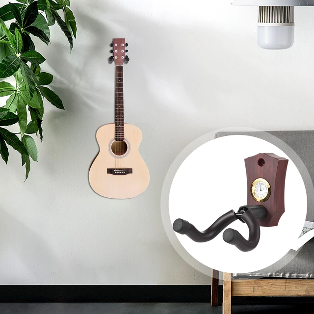 Support mural pour guitare 2 en 1, avec hygromètre, humidimètre, support  mural pour Instrument à cordes, pour Ukulele - AliExpress