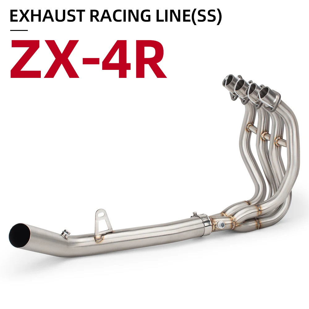 

For Kawasaki ZX4RR ZX4R System Escape Slip On Front Tube Link Pipe Connect Original full Motorcycle Exhaust System