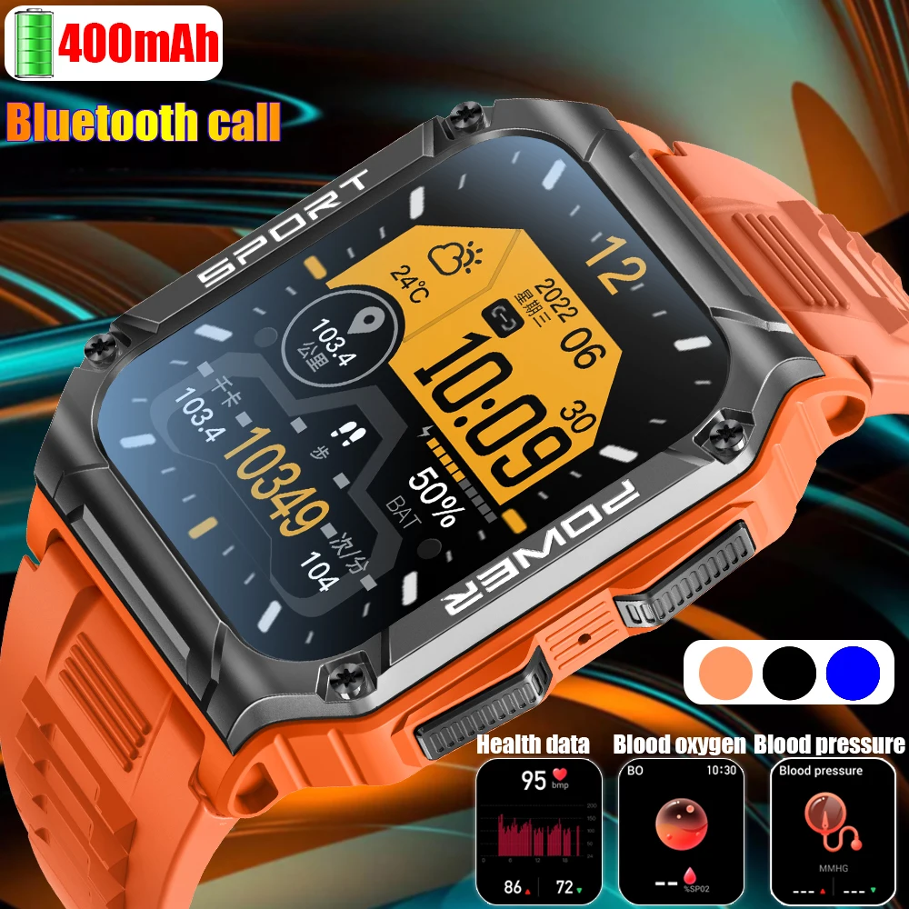 

2023 new ECG smart watch men's Bluetooth call heart rate blood pressure watch IP68 waterproof sports outdoor compass smart watch