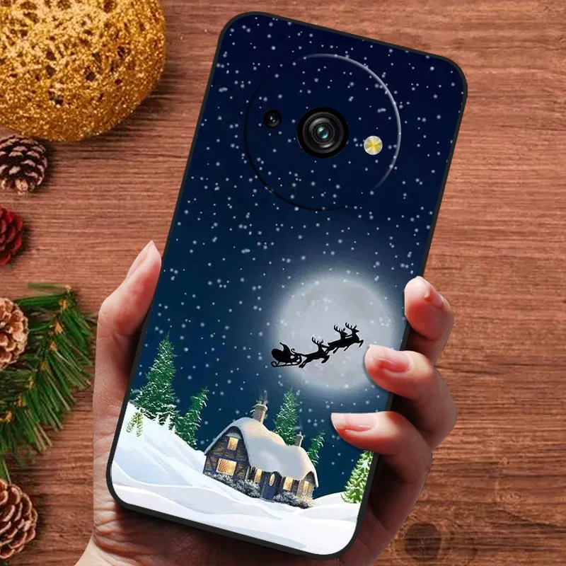 Luxury Christmas Painted Silicone Soft Phone Cover Case