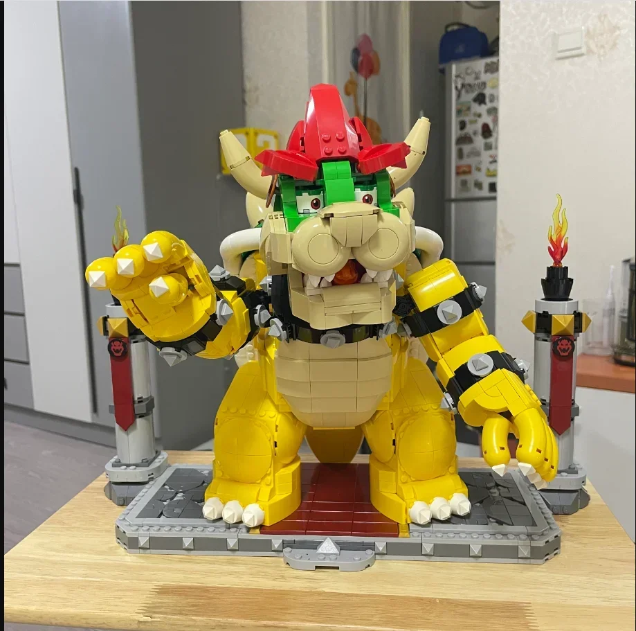 MINISO Mighty Bowser 71411 모델 빌딩 프로젝트, 성인 및 어린이 선물, 블록 건설자 벽돌 장난감, 남아 및 여아용