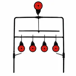Wind Chimes Shooting Targets Metal Automatic Reset Rotating Outdoor Hunting Practice Shooting Target Tactical Shot Aids