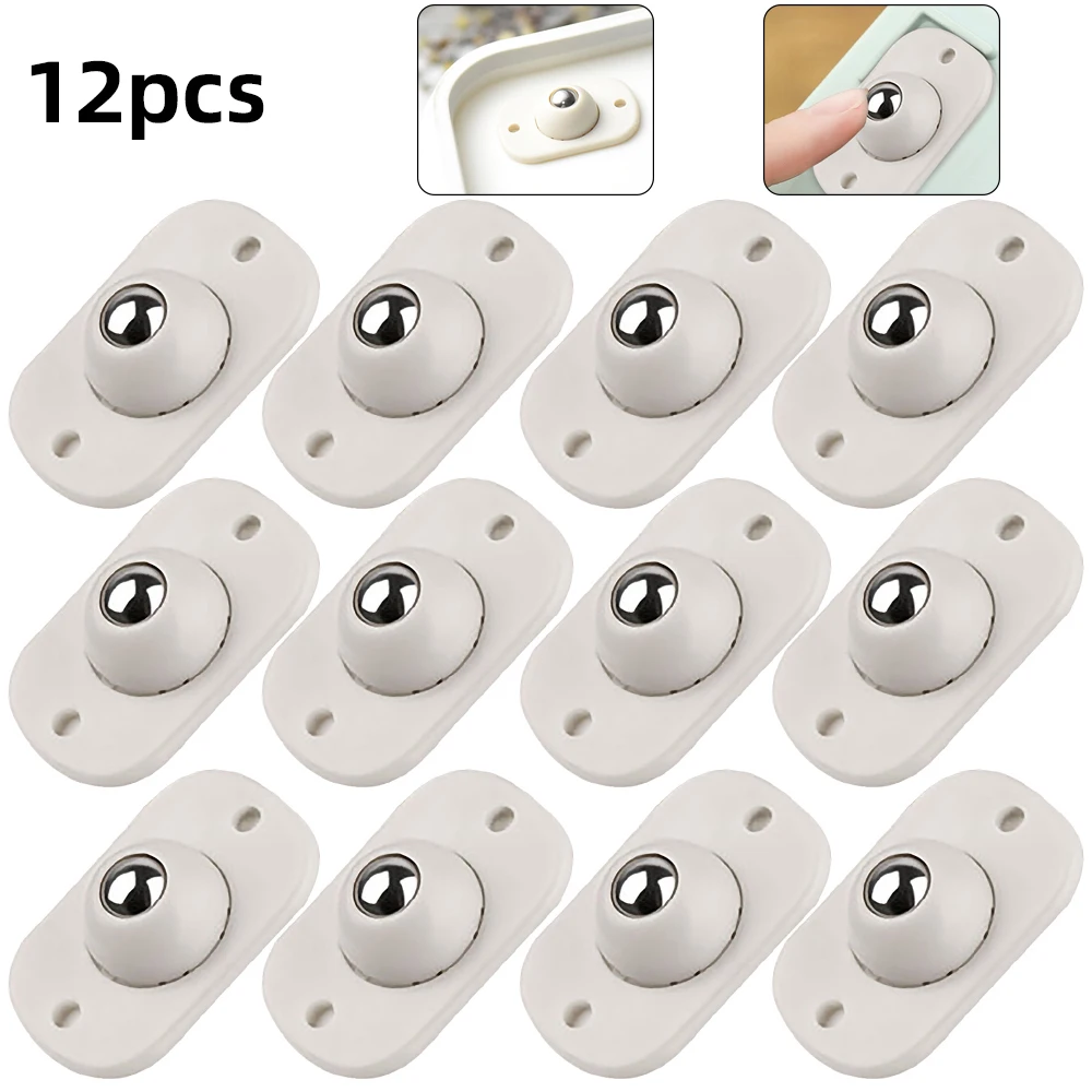 AIEX 12 stuks zelfklevende wielen, mini-wielen voor meubels, 360 graden draaibaar, zwenkwielen, kleine wielen voor meubels, opbergdoos, schoenenrek, prullenbak, knutselen AIEX 12 stuks zelfklevende wielen, mini-wielen voor meubels, 360 graden draaibaar, zwenkwielen, kleine wielen voor meubels, opbergdoos, schoenenrek, prullenbak, knutselen