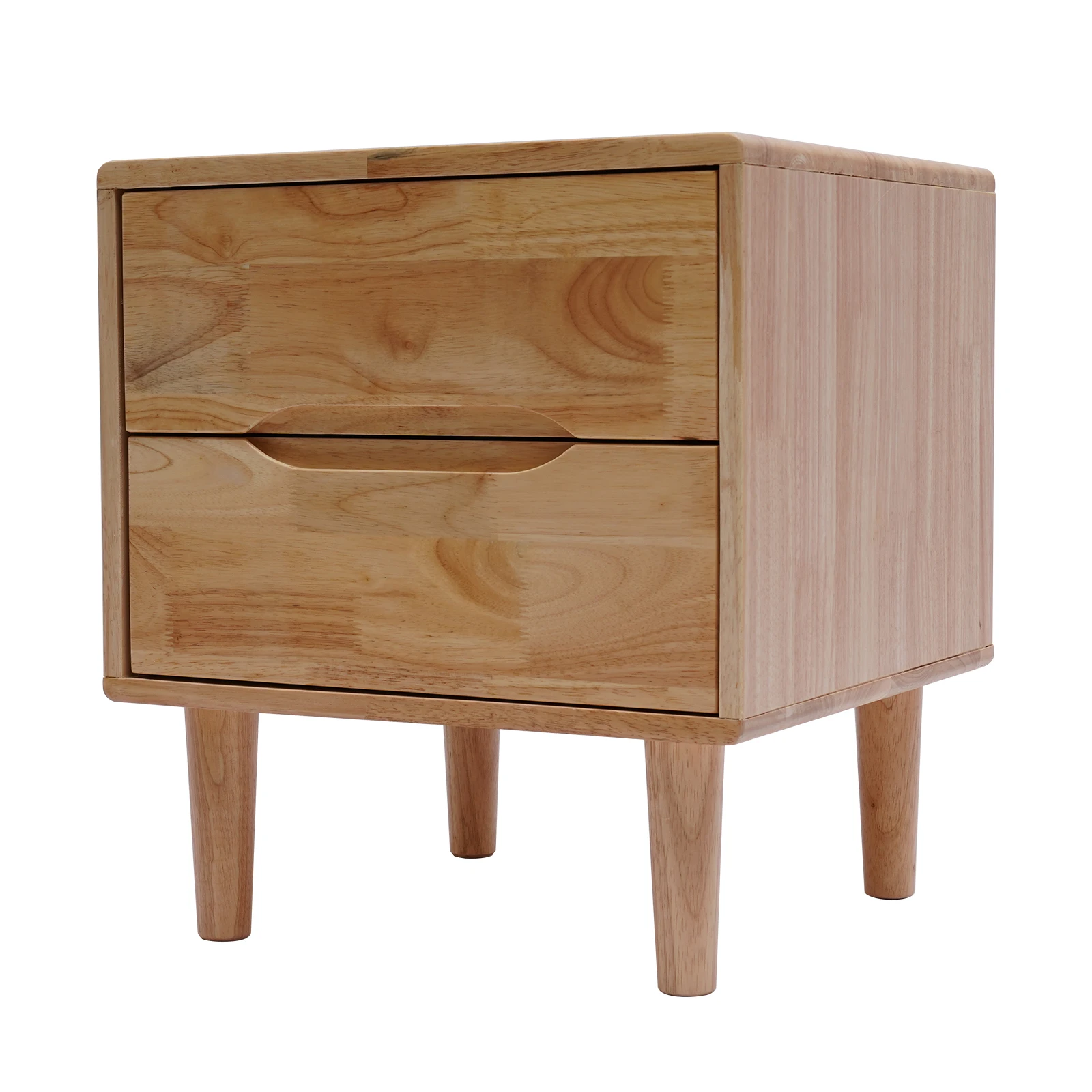 LOYALHEARTDY 2 Layers Rustic Bedside Table Nightstand Bedroom Storage Organizer Living Rooms Sofa End Side Table With Drawer