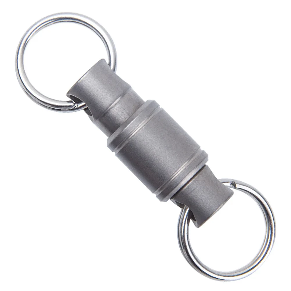 

Titanium Alloy Keychain Detachable Car Key Holder 360° Swivel Quick Release Tool 360° Rotatable Prevents Tangling