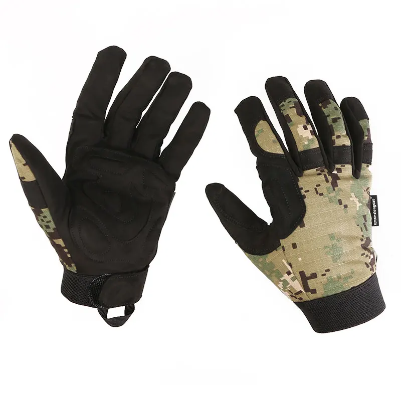 Gants camouflage tactiques légers Emersongear doigts complets protection mains pêche chasse randonnée