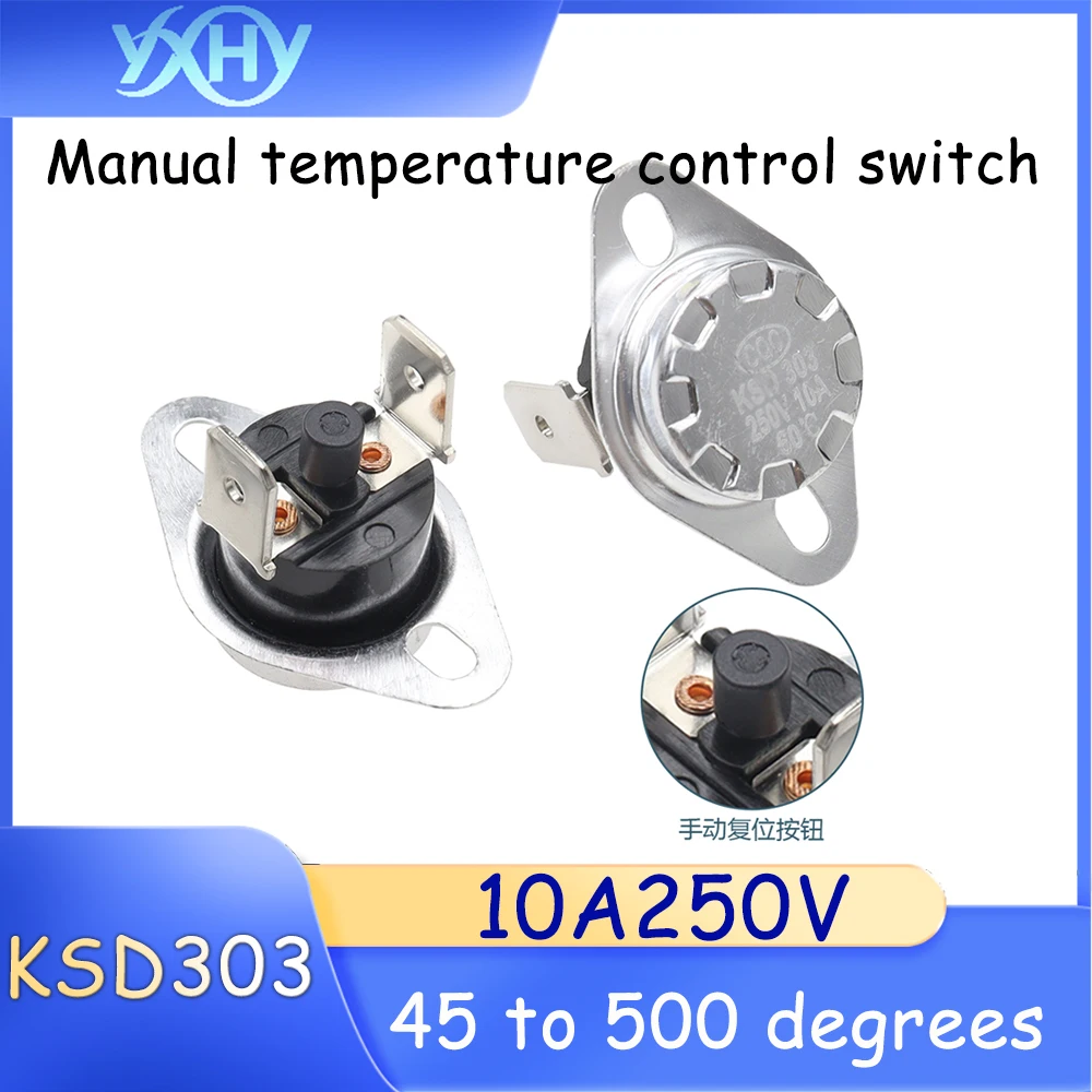 Termostato KSD303 70°C NC 250V 30A – Interruttore Di Controllo Temperatura