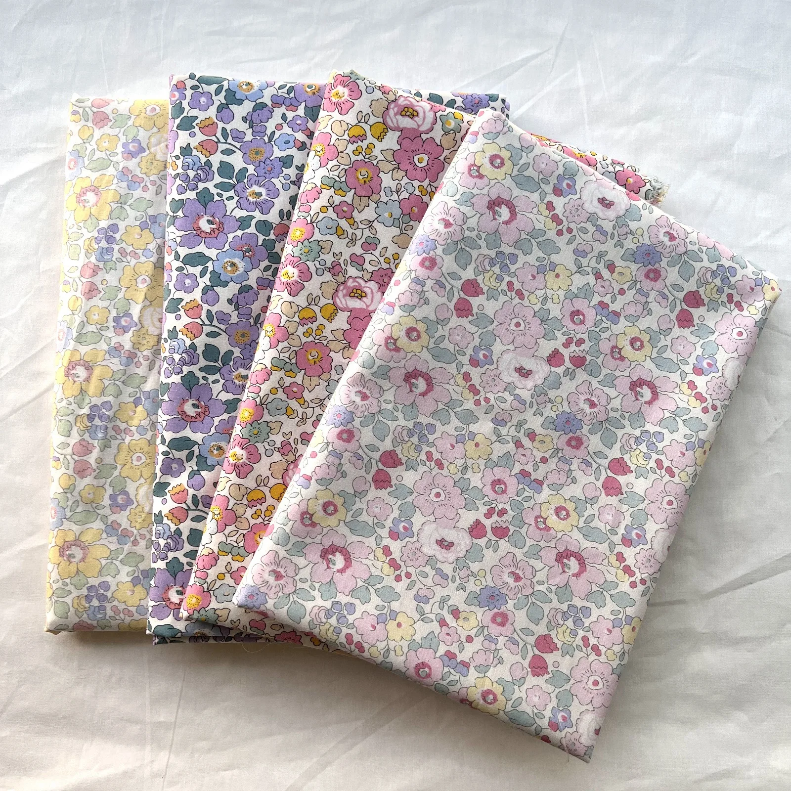 145x50cm Cotton Digital Floral 60s Printing Sewing Fabric Small Fresh Children's Clothing Women's Dress Adults' Costume Cloth cotton fabric