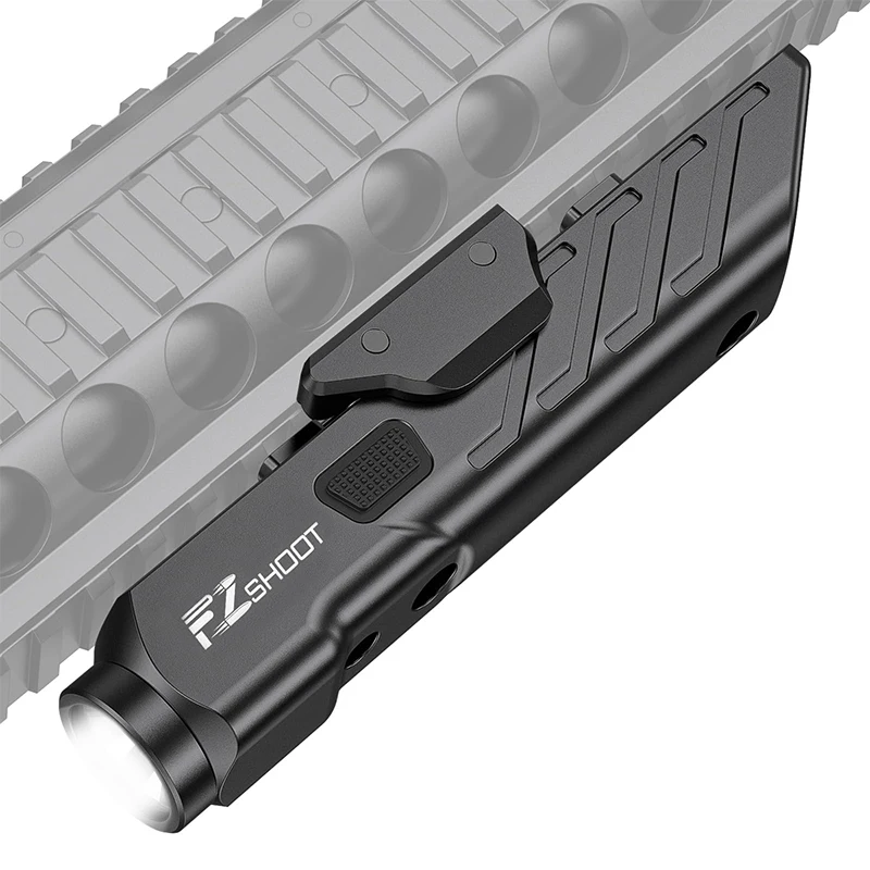 EZshoot 1700 Lumens Tactical Flashlight LED Light for Rifle Compatible with Picatinny and M-Rail Magnetic Rechargeable Strobe