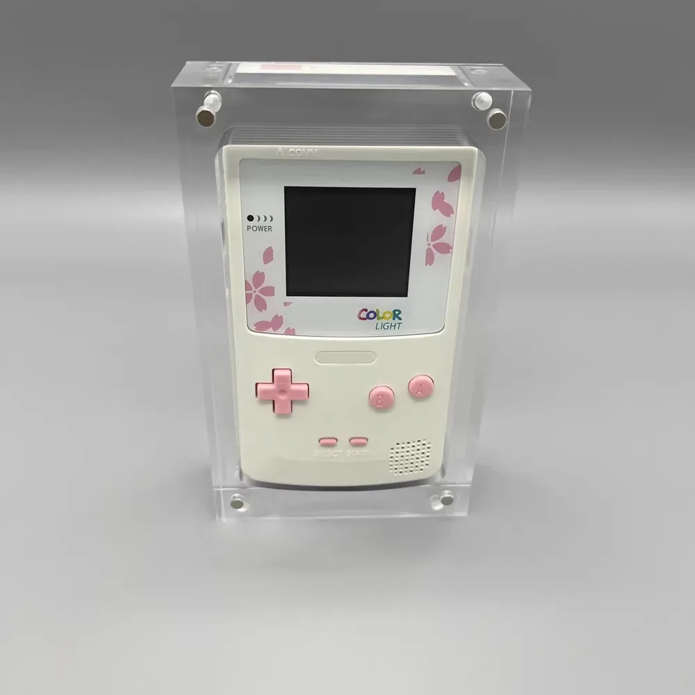 Scatola di immagazzinaggio della scatola di visualizzazione della console con copertura magnetica acrilica per console di gioco per Gameboy COLOR per GBC - immagine 3