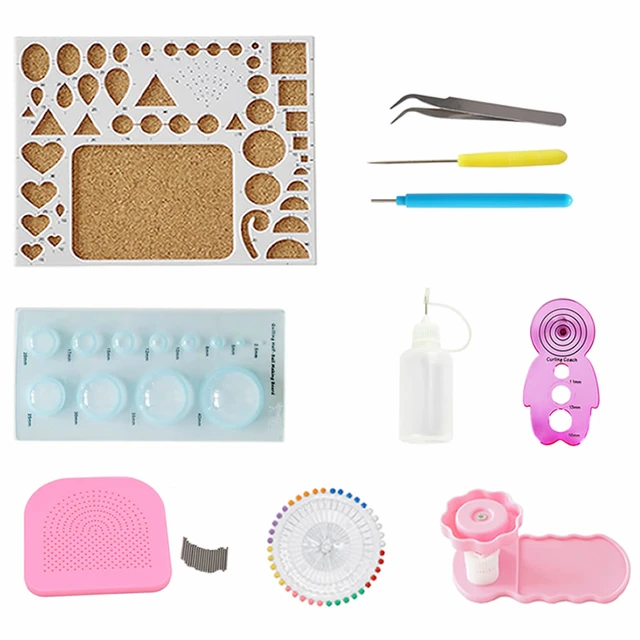 Kit de papier Quilling, 23 pièces/ensemble, 35 couleurs, 1220 bandes  (largeur de papier 3/5/7mm), outil de dessin de conception pour bricolage,  artisanat - AliExpress