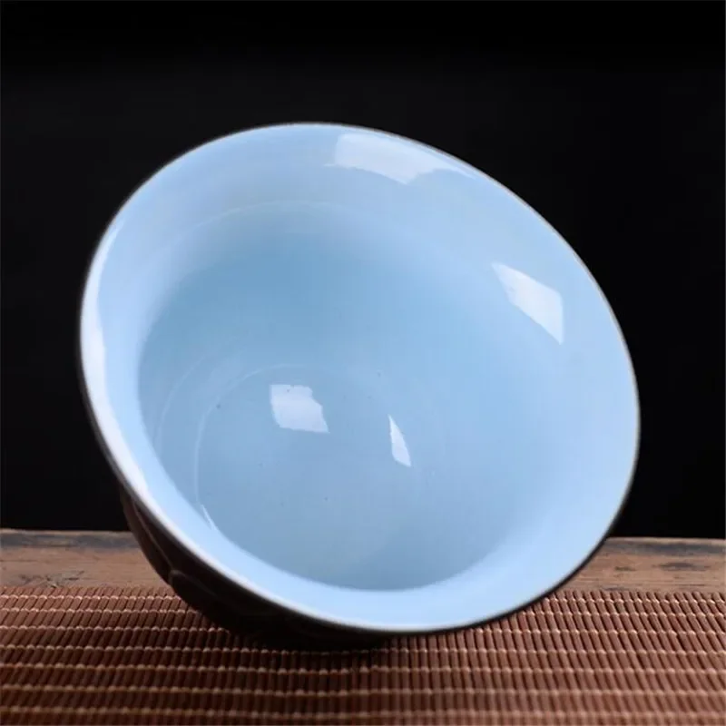 WSHYUFEI Chinese style Hand Made cover bowl tea set ceramics Tea cup gaiwan tea pot Travel teaset Home Office Tea Bowl 140ml