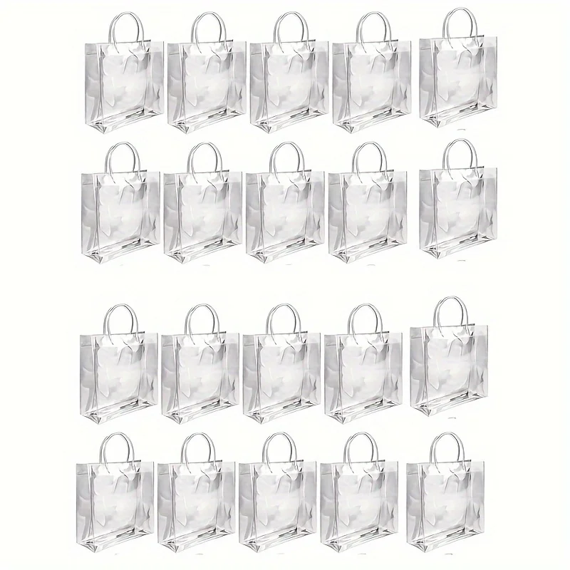Sporgo 25 stuks transparante cadeauzakjes met handgrepen Sporgo 25 stuks transparante cadeauzakjes met handgrepen