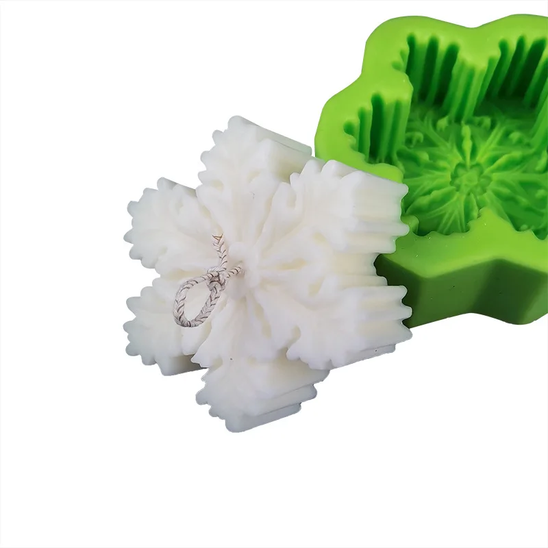 Christmas Snowflake Silicone Mold DIY Candle Soap Mold