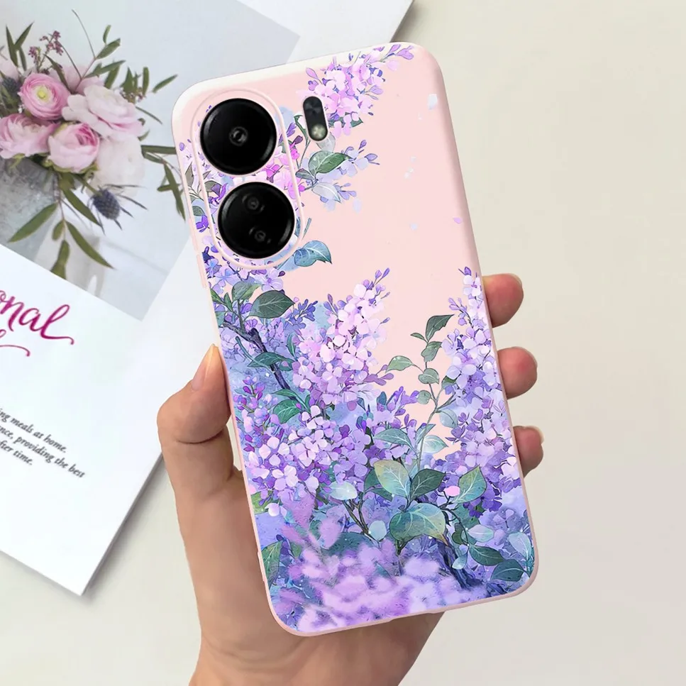 For Xiaomi POCO C65 Case Cute Cartoon Cat Painted TPU Silicone Back Cover For Xioami POCO C65 POCOC65 C 65 6.74 Phone Case Funda