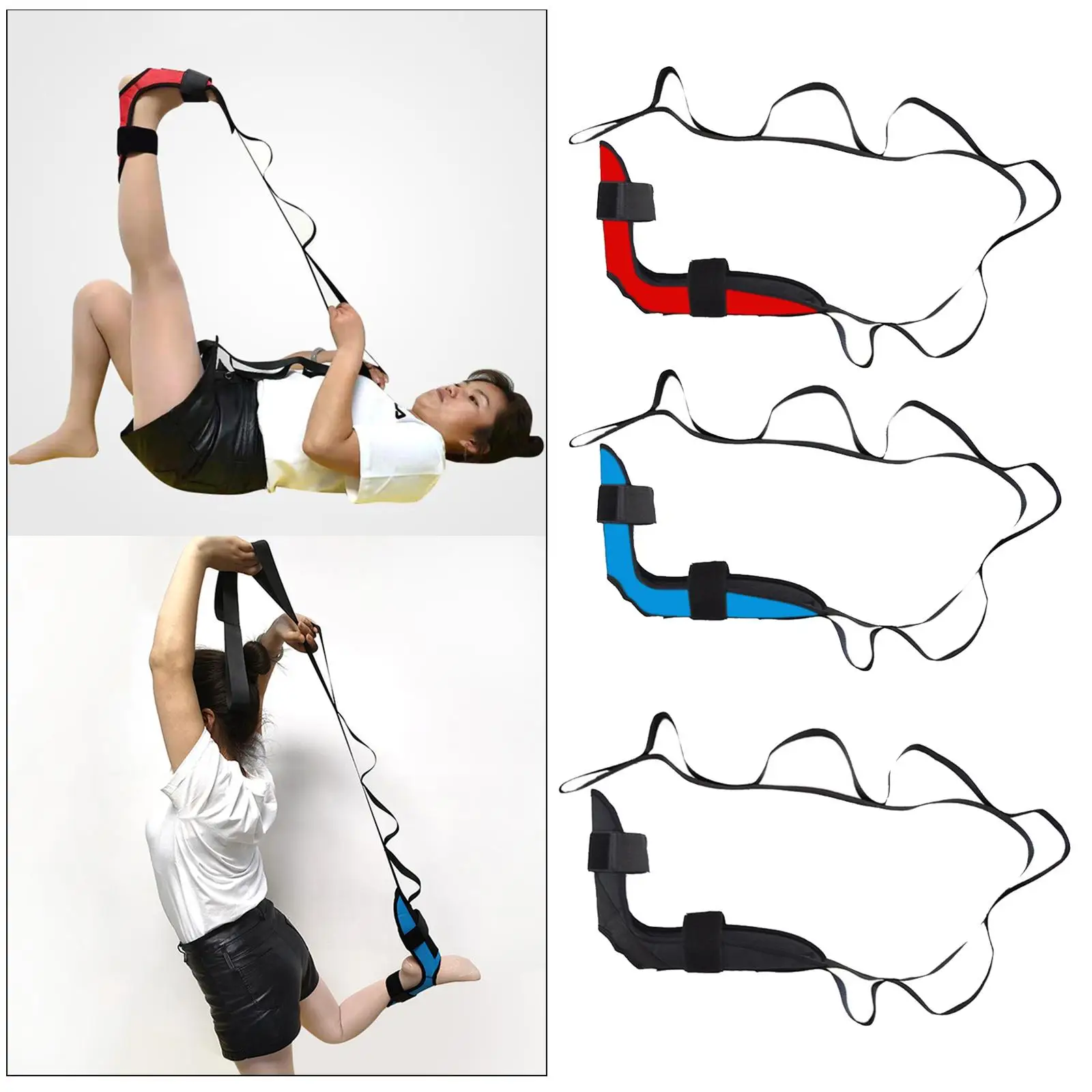 Stretching Strap for Physical Therapy Calf Leg Foot Belt Fitness Exerciser Assisted Ankle Stretcher Rehabilitation Training