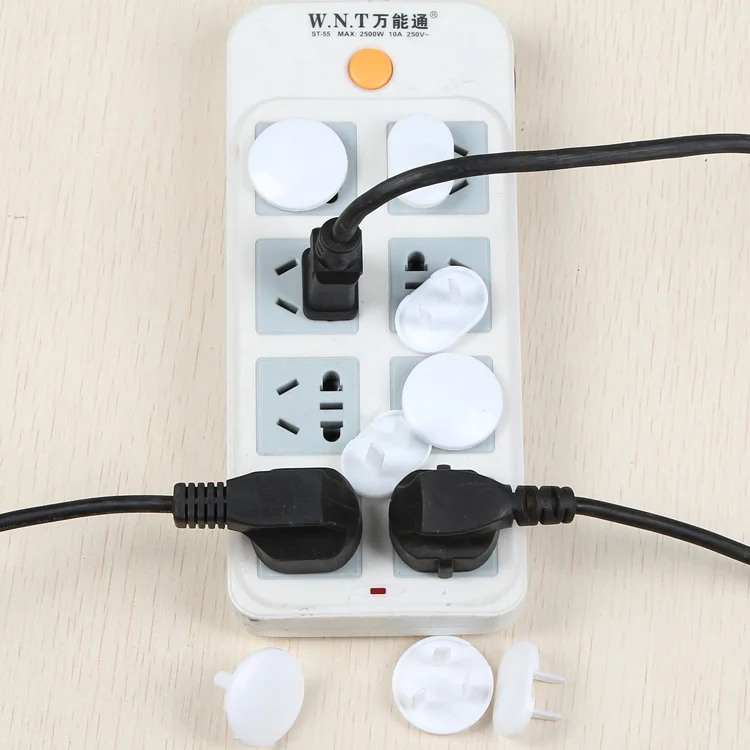10pcs Electrical Safety Socket Protective Cover Baby Safety Guard Protection Children Anti Electric Shock Rotate Protectors