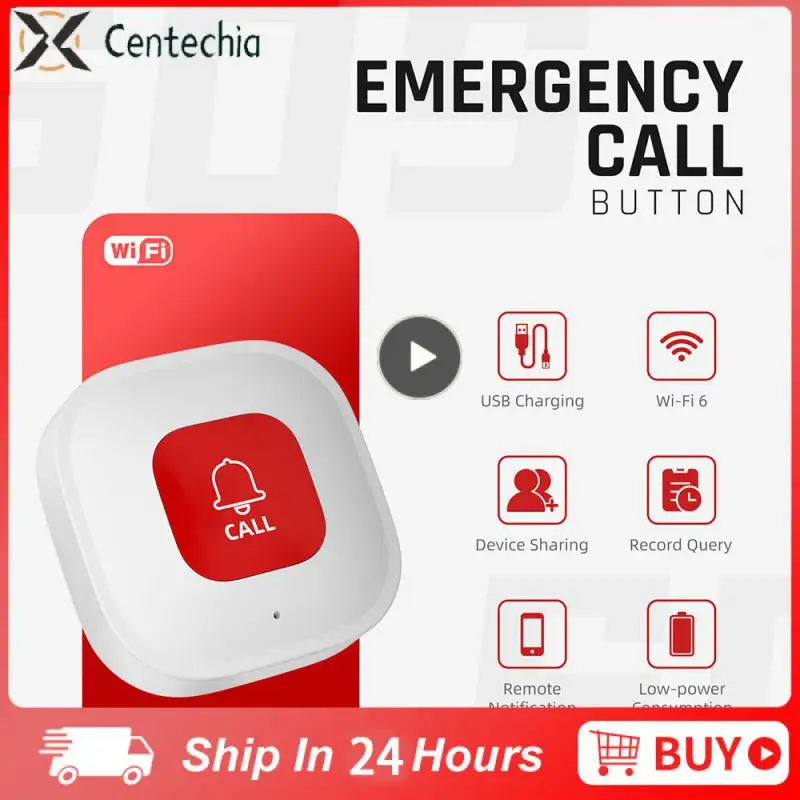 

Беспроводной пейджер для ухода за пациентами с оповещением на телефон передатчик оповещения Оставайтесь на связи и защищенная удобная кнопка экстренного вызова Беспроводная