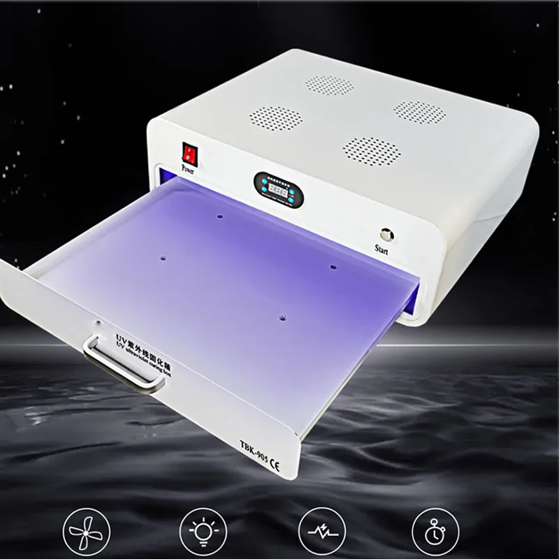 TBK-905 New UV Curing Box Curved Flexible Screen Wrinkle Free Optical Adhesive S