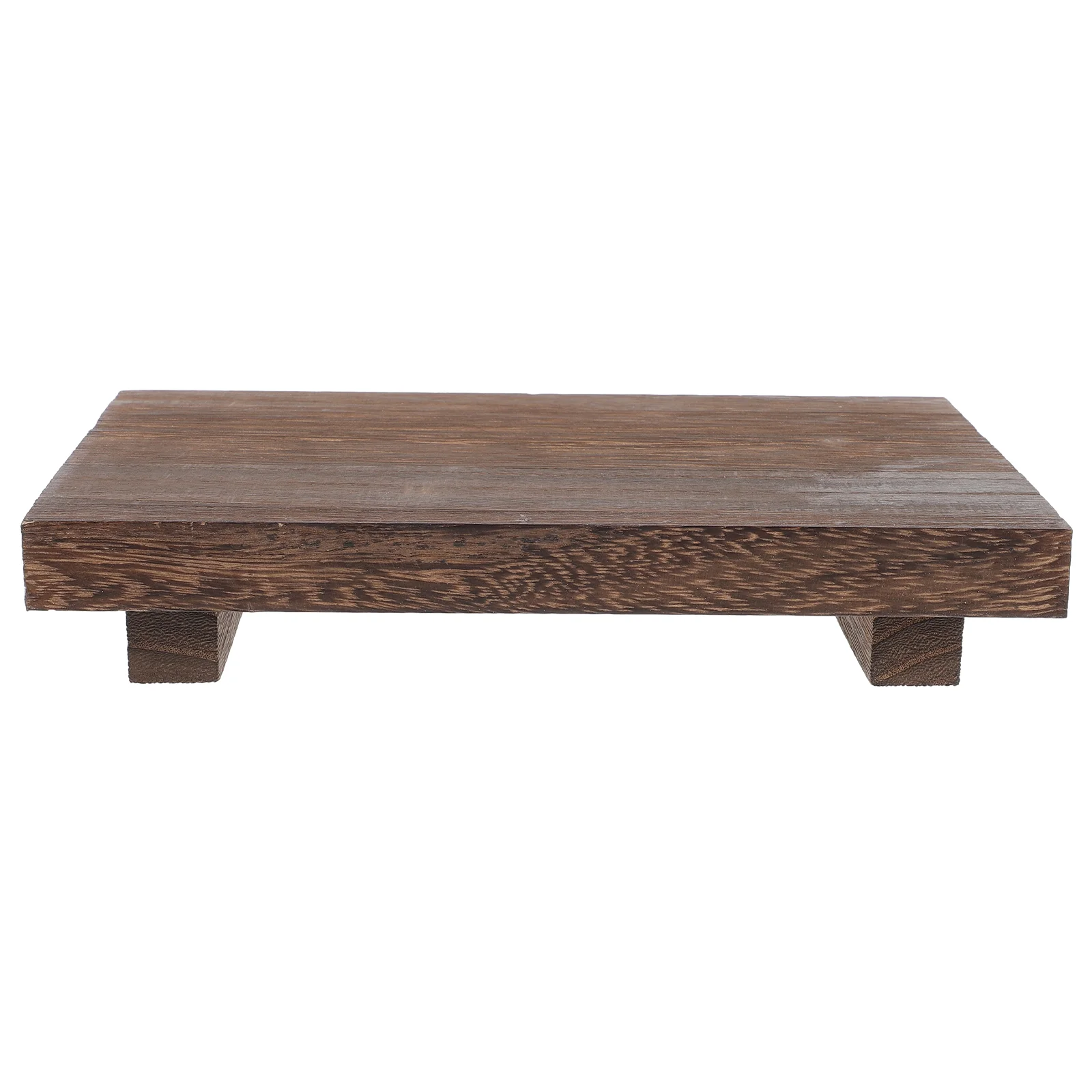 

Wood Riser Farmhouse Soap Tray Rustic Pedestal Stand Wooden Tray for Kitchen Counter