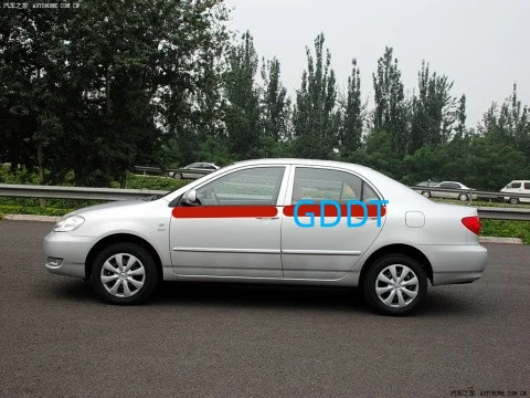Фото 4 шт., хромированные или черные резиновые окна для Toyota Corolla 2003-2008 защитный уплотнитель для стеклянного ламината 75720-02120 №5