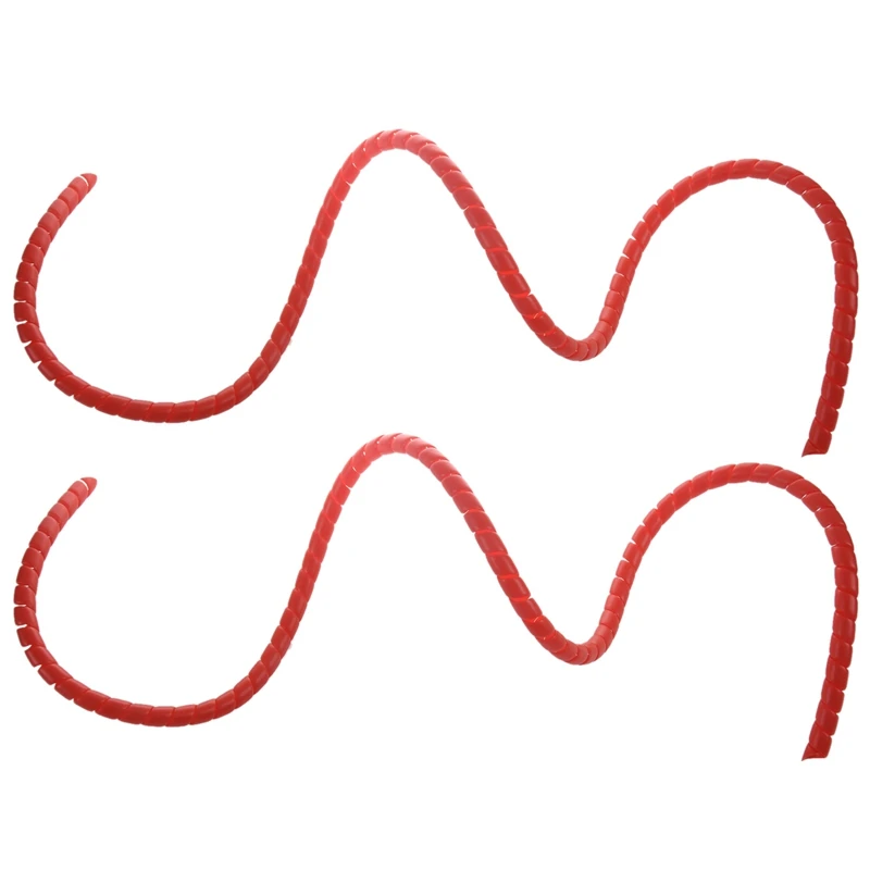 

2X Scooter Line Spiral Color Change Tube Protector 1M Length Winding Tubes For Xiaomi M365 Pro Accessories Red