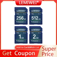 Camera Memory SD Card 256MB 512MB 1GB 2GB Class 10 High Speed UHS-I Professional 633x Storage Card U1 Lemiwei Memory Card