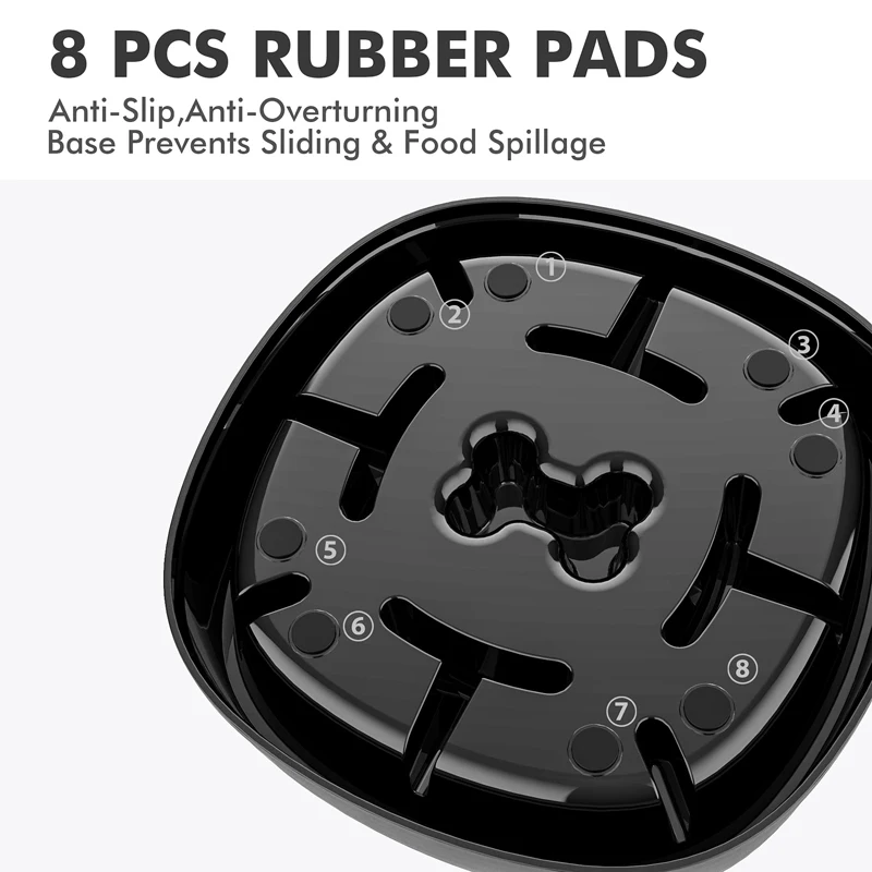 Benepaw Dog Slow Feeder, nourriture lente, écologique, antidérapante, pour animaux de compagnie, bol, plat, puzzle, anti-étouffement